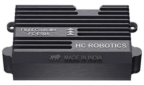 AI Image Processing HC Robotics FC-E504 flight controller made in India for drones and UAVs, delivering stable navigation, flight control and autonomous mission capabilities.